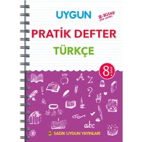8 Sınıf Türkçe Pratik Defter - Sadık Uygun Yayınları
