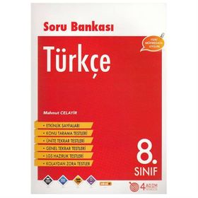 8. Sınıf Türkçe Soru Bankası - 4 Adım Yayınları