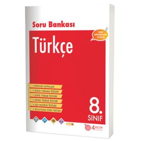8. Sınıf Türkçe Soru Bankası - 4 Adım Yayınları