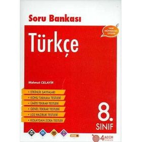 8. Sınıf Türkçe Soru Bankası - 4 Adım Yayınları