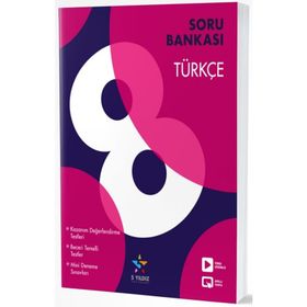 8. Sınıf Türkçe Soru Bankası-5 Yıldız Yayınları