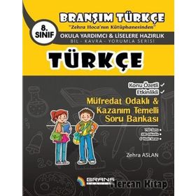 8. Sınıf Türkçe Soru Bankası Branş Akademi Yayınları