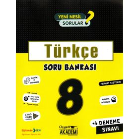 8. Sınıf Türkçe Soru Bankası-Üçgen Akademi Yayınları