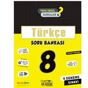 8. Sınıf Türkçe Soru Bankası-Üçgen Akademi Yayınları