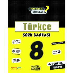 8. Sınıf Türkçe Soru Bankası-Üçgen Akademi Yayınları