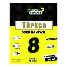 8. Sınıf Türkçe Soru Bankası-Üçgen Akademi Yayınları
