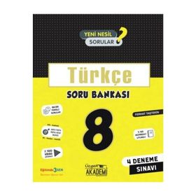 8. Sınıf Türkçe Soru Bankası-Üçgen Akademi Yayınları