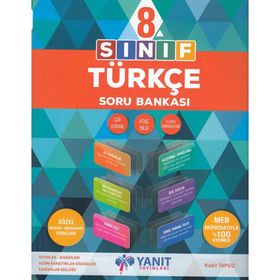8 Sınıf Türkçe Soru Bankası - Yanıt Yayınları