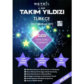 8. Sınıf Türkçe Takım Yıldızı 10 Deneme Seti - Netbil Yayıncılık