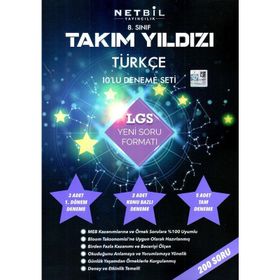 8. Sınıf Türkçe Takım Yıldızı 10 Deneme Seti - Netbil Yayıncılık
