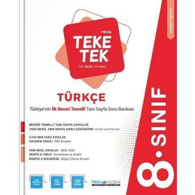 8.Sınıf Türkçe Teke Tek Soru Bankası-Pruva Akademi