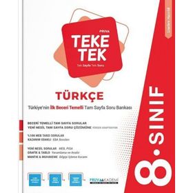 8.Sınıf Türkçe Teke Tek Soru Bankası-Pruva Akademi