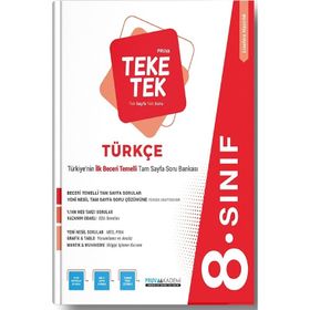 8.Sınıf Türkçe Teke Tek Soru Bankası-Pruva Akademi