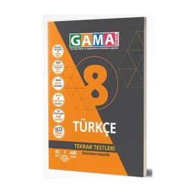 8.Sınıf Türkçe Tekrar Testleri Gama Okul Yayınları