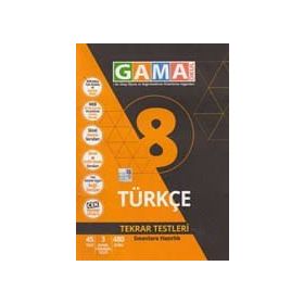 8.Sınıf Türkçe Tekrar Testleri Gama Okul Yayınları