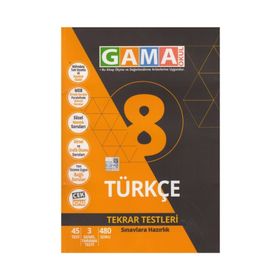 8.Sınıf Türkçe Tekrar Testleri Gama Okul Yayınları