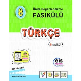 8.Sınıf Türkçe Ünite Değerlendirme Fasikülü Eis Yayınları