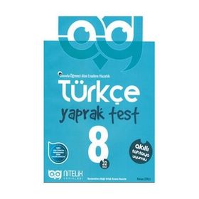 8. Sınıf Türkçe Yaprak Test Nitelik Yayınları