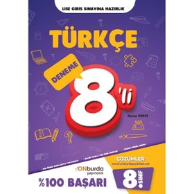 8. Sınıf Türkçe Yeni Nesil Branş Denemeleri-Onburda Yayınları