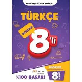 8. Sınıf Türkçe Yeni Nesil Branş Denemeleri-Onburda Yayınları