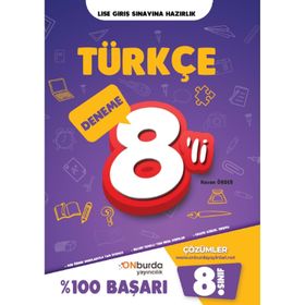 8. Sınıf Türkçe Yeni Nesil Branş Denemeleri-Onburda Yayınları