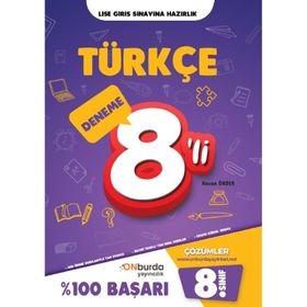 8. Sınıf Türkçe Yeni Nesil Branş Denemeleri-Onburda Yayınları