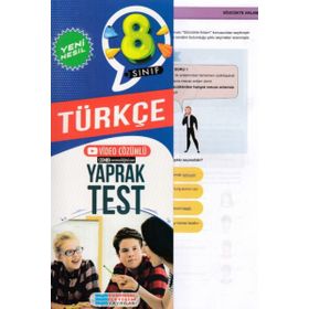 8. Sınıf Türkçe Yeni Nesil Video Çözümlü Yaprak Test-Evrensel İletişim