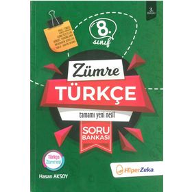 8. Sınıf Türkçe Zümre Soru Bankası Hiper Zeka Yayınları