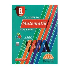 8. Sınıf Üç Adım'da Matematik Soru Bankası-Üç Adım Yayınları