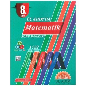 8. Sınıf Üç Adım'da Matematik Soru Bankası-Üç Adım Yayınları
