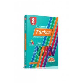 8.Sınıf Üç Adım'da Türkçe Soru Bankası-3 Adım Yayınları