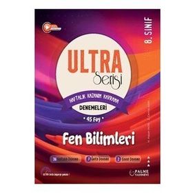 8. Sınıf Ultra Serisi Fen Bilimleri Denemeleri 45 Föy - Palme Yayıncılık