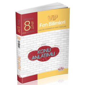 8. Sınıf VIP Fen Bilimleri Konu Anlatımlı Editör Yayınları