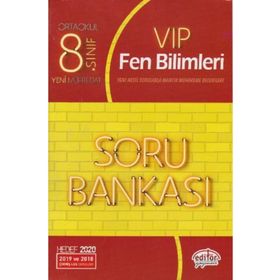 8. Sınıf VIP Fen Bilimleri Soru Bankası Editör Yayınları