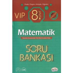 8. Sınıf VIP LGS Matematik Soru Bankası-Editör Yayınları
