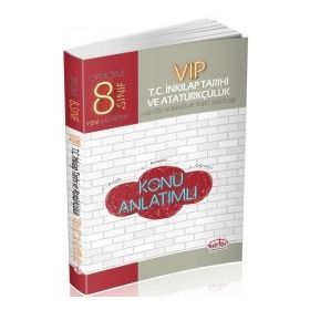 8. Sınıf VIP T.C. İnkılap Tarihi ve Atatürkçülük Konu Anlatımlı Editör Yayınları