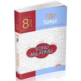 8. Sınıf VIP T.C. İnkılap Tarihi ve Atatürkçülük Konu Anlatımlı Editör Yayınları