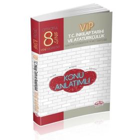 8. Sınıf VIP T.C. İnkılap Tarihi ve Atatürkçülük Konu Anlatımlı Editör Yayınları