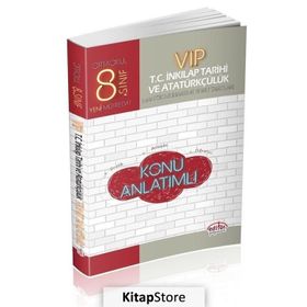8. Sınıf VIP T.C. İnkılap Tarihi ve Atatürkçülük Konu Anlatımlı Editör Yayınları