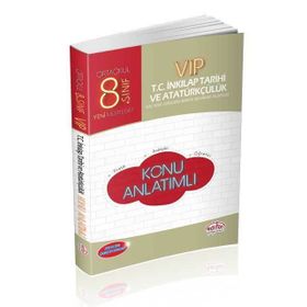 8. Sınıf VIP T.C. İnkılap Tarihi ve Atatürkçülük Konu Anlatımlı Editör Yayınları