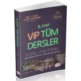 8. Sınıf VIP Tüm Dersler Konu Anlatımlı Kırmızı Editör Yayınları