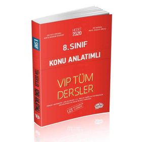 8. Sınıf VIP Tüm Dersler Konu Anlatımlı Kırmızı Editör Yayınları