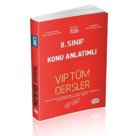 8. Sınıf VIP Tüm Dersler Konu Anlatımlı Kırmızı Editör Yayınları