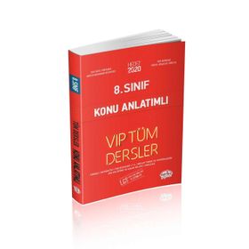 8. Sınıf VIP Tüm Dersler Konu Anlatımlı Kırmızı Editör Yayınları