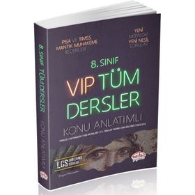 8. Sınıf VIP Tüm Dersler Konu Anlatımlı Kırmızı Editör Yayınları