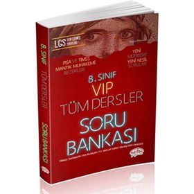 8. Sınıf VIP Tüm Dersler Soru Bankası Kırmızı Editör Yayınları