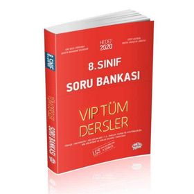 8. Sınıf VIP Tüm Dersler Soru Bankası Kırmızı Editör Yayınları