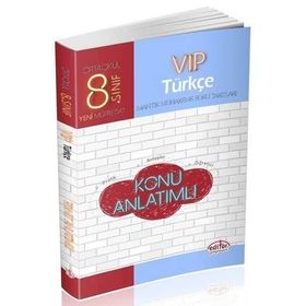 8. Sınıf VIP Türkçe Konu Anlatımlı Editör Yayınları
