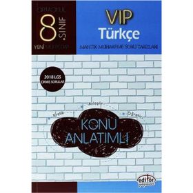 8. Sınıf VIP Türkçe Konu Anlatımlı Editör Yayınları