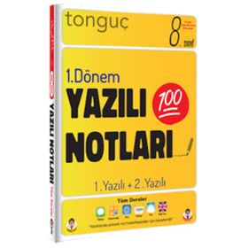 8. Sınıf Yazılı Notları 1.Dönem 1 ve 2.Yazılı-Tonguç Akademi Yayınları